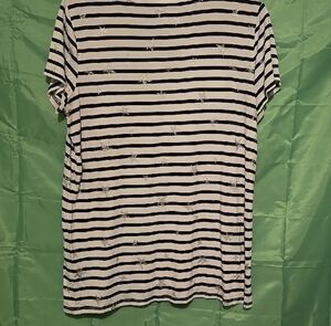 Westport Black and White Striped Tee